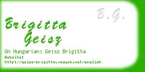 brigitta geisz business card